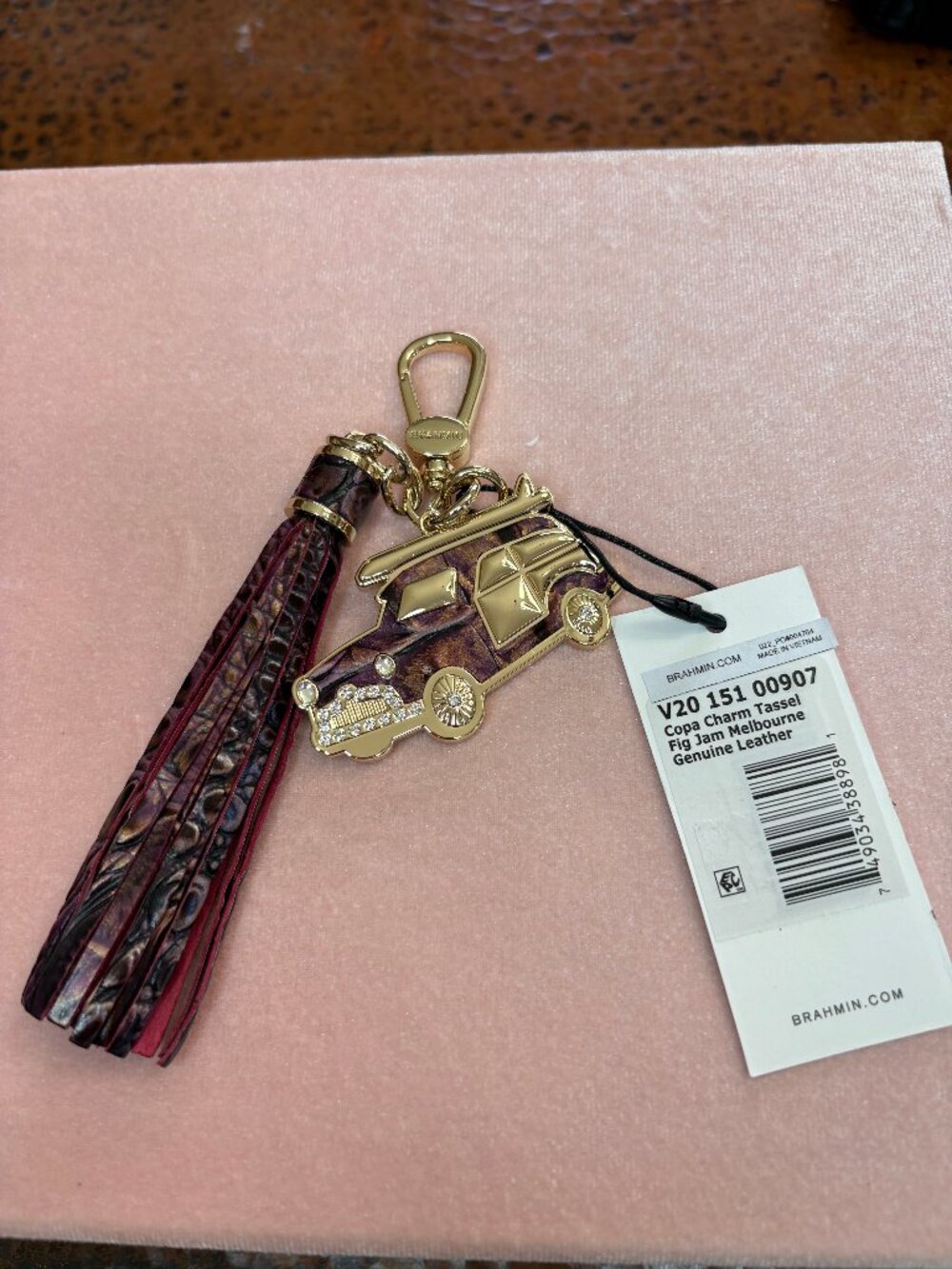 Brahmin copa Charm Tassel Fig Jam Melbourne